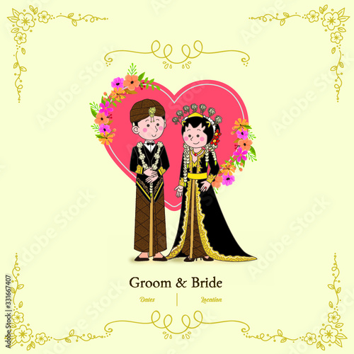 Javanese bride and groom