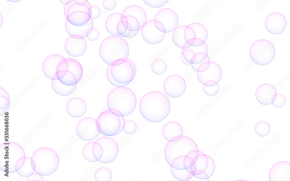 Pink colored background with purple bubbles. Wallpaper, texture purple balloons. 3D illustration Pink colored background with purple bubbles. Wallpaper, texture purple balloons. 3D illustration
