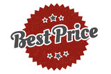best price sign. best price round vintage retro label. best price