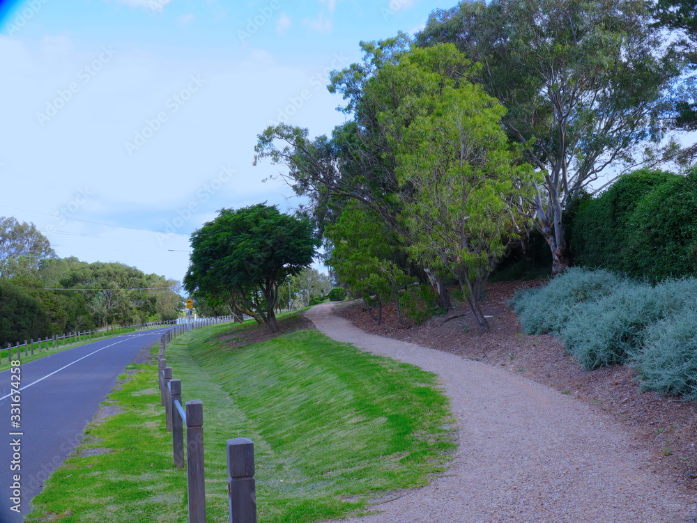 Park in Broadmeadows Melbourne Victoria surrounded by green lush trees rivers and lakes