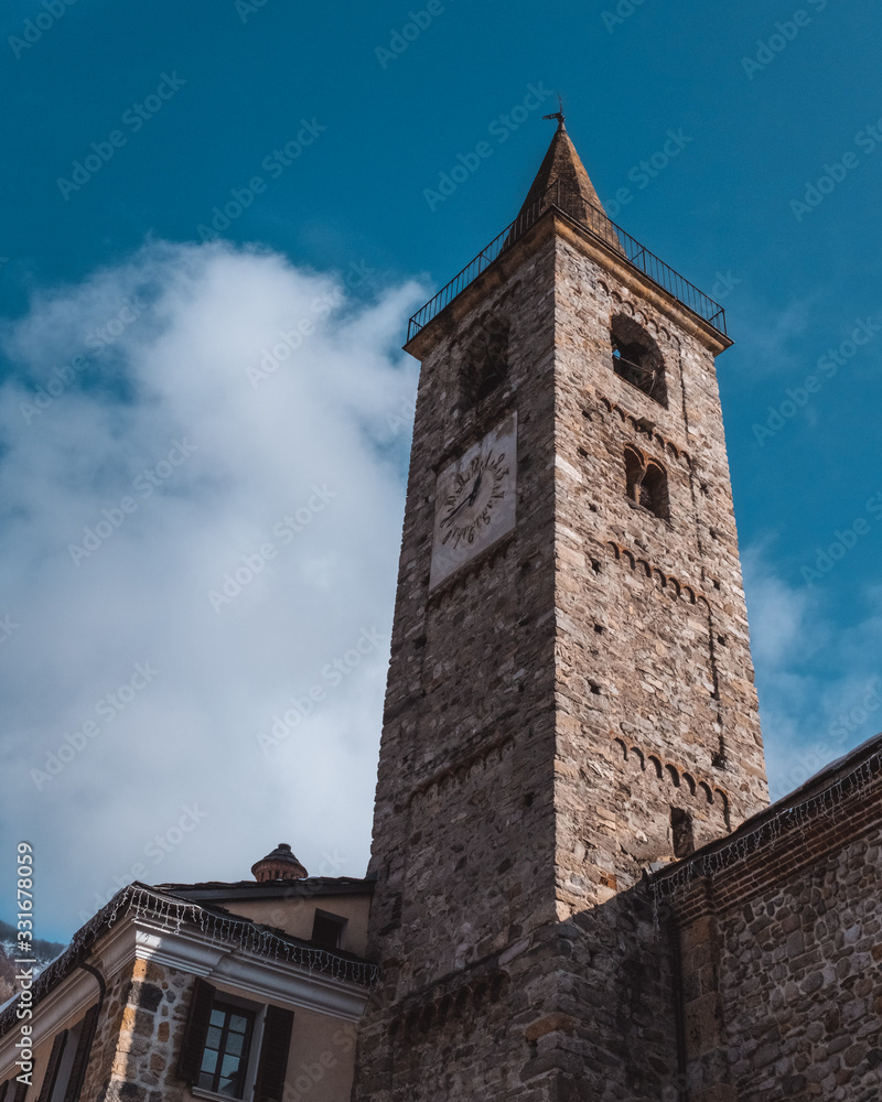 old church tower in italy