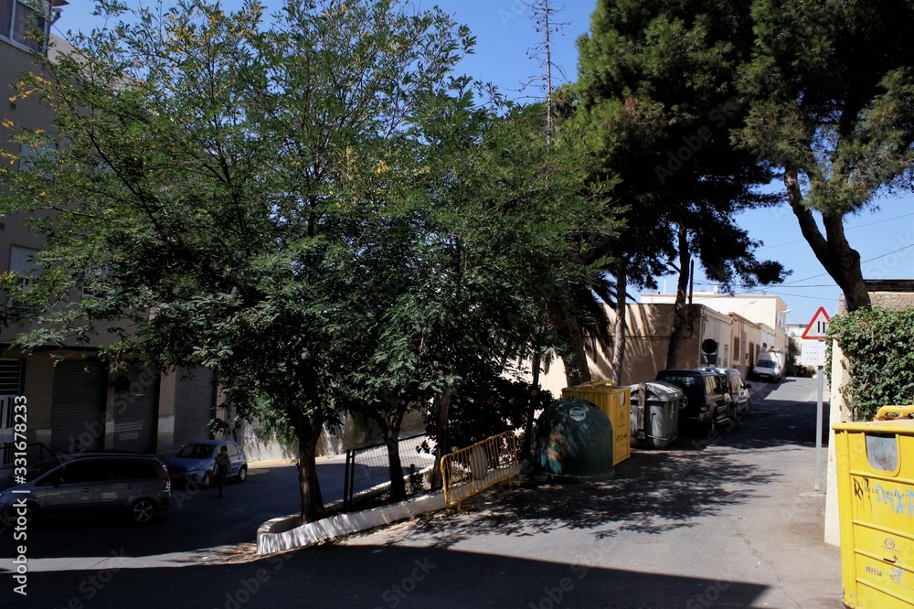 Vistas de la Calle Pedro Mena. Adra