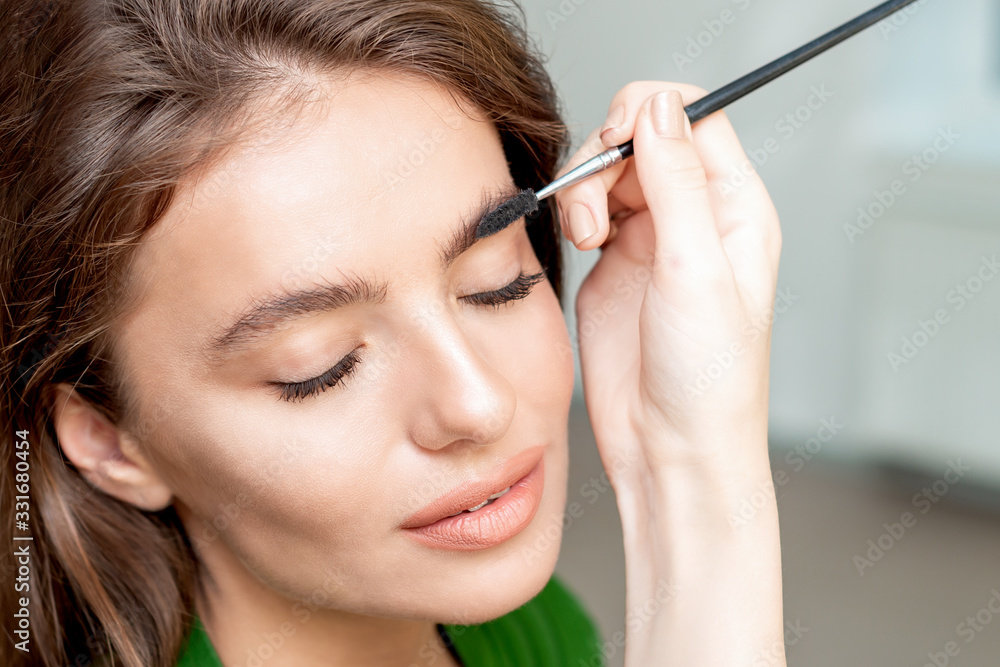 Eyebrows makeup of woman. Eyebrows makeup of woman.
