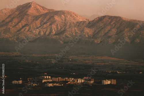 View of the mountains at Mount Abu in Rajasthan, India photo