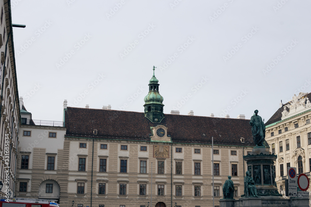Old building in europe in the capital of Austria in Vienna