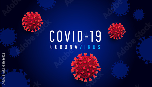 Coronavirus outbreak shades concept. A lot of red virus cell shape on a dark background. Pandemic