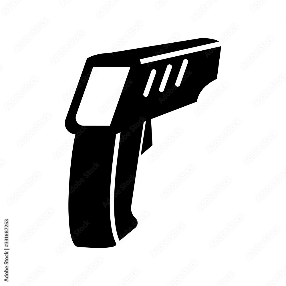 infrared thermometer icon design, flat style icon collection infrared thermometer icon design, flat style icon collection
