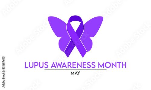 Vector illustration on the theme of Lupus erythematosus awareness month observed every year during the month of May. 