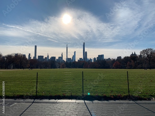 New York City skyline from Central Park 