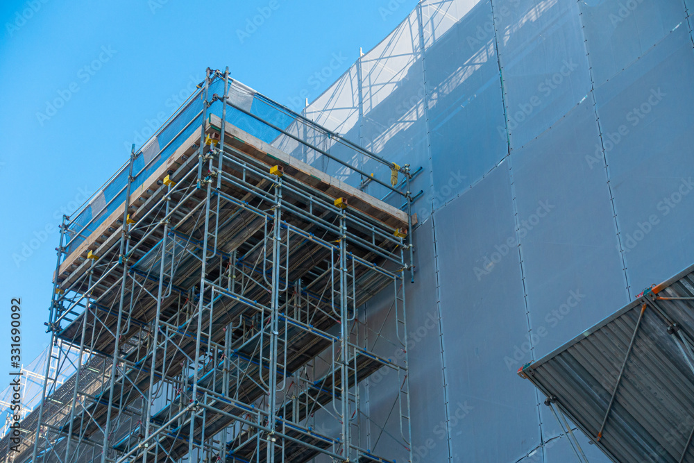 建設現場のイメージ。建築業のイメージ。建設中のイメージ。