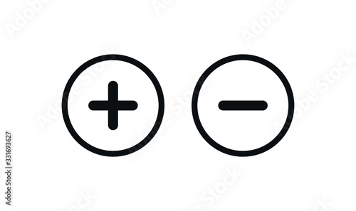 Plus Minus Symbol Calculator Icon Vector Design Illustration