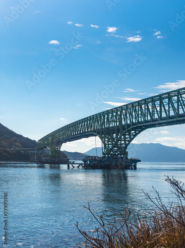 Oshima Bridge. A bridge connecting the main island of Japan Honshu and Suo-Oshima island in Yamaguchi Prefecture © Shawn.ccf