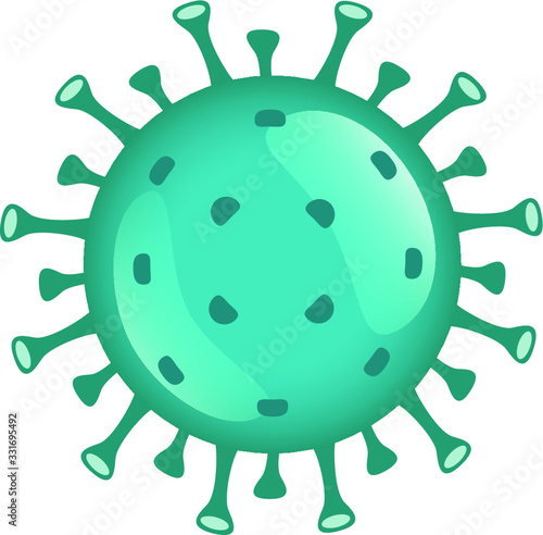 Coronavirus or COVID-19 logo. Stop the SARS-CoV-2, virus symbol, stop sign or quarantine logo.