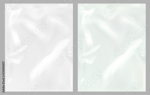 Vector transparent plastic wrapper texture