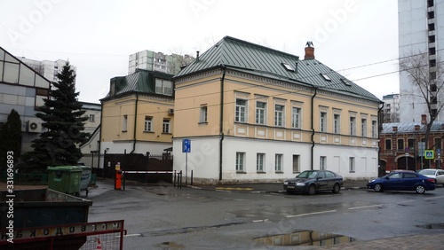 Photography old building in moscow