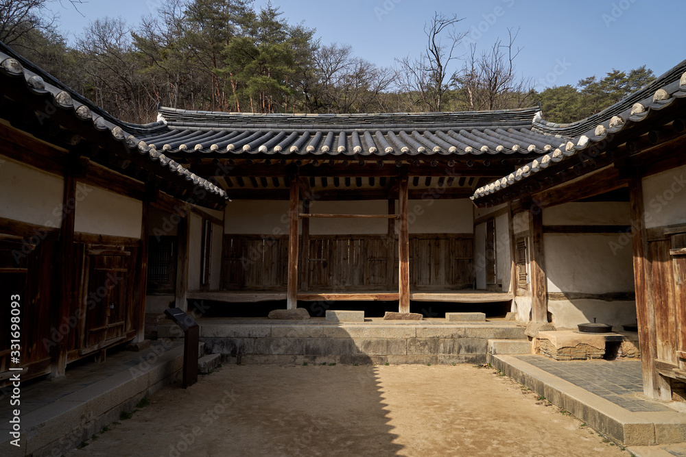 Dosanseowon Confucian Academy in Andong-si, South Korea. Dosanseowon is a school of Joseon Dynasty.