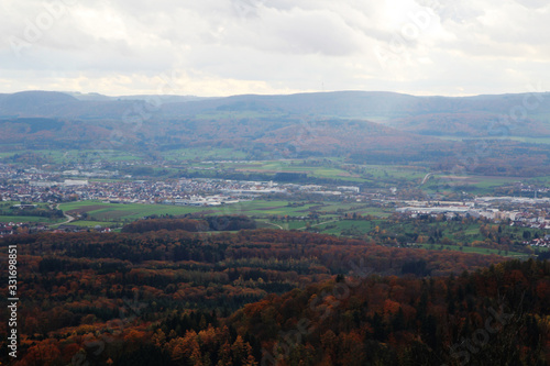 The panorama from the mountain Hohenstaufen © nastyakamysheva