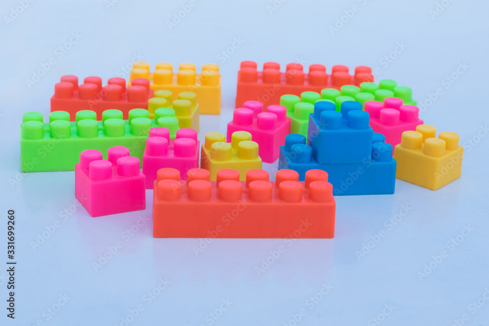 Baby toy colorful block pieces