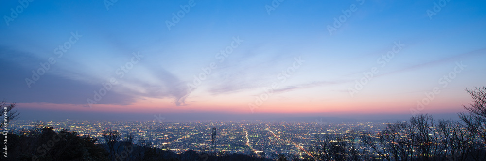 Obraz premium 大阪平野の風景