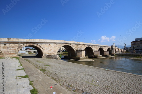  Stone bridge in Skopje in Macedonia photo