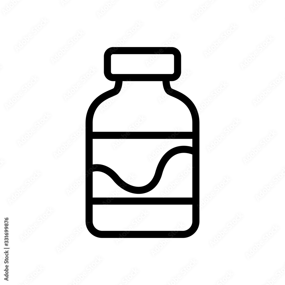 homemade yogurt icon vector. homemade yogurt sign. isolated contour symbol illustration homemade yogurt icon vector. homemade yogurt sign. isolated contour symbol illustration