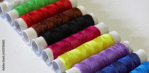 Sewing threads,for needlework,color.