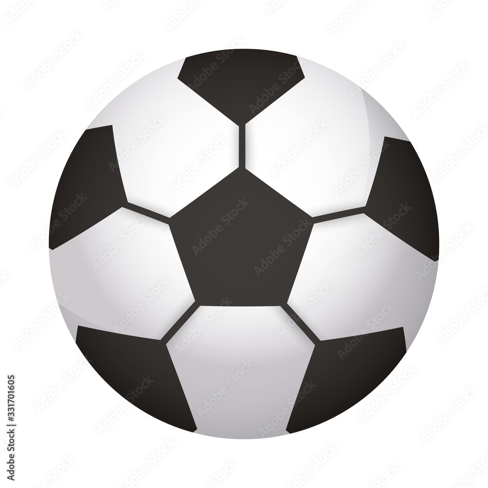 Naklejka piłka nożna balon sprzęt sportowy ikona