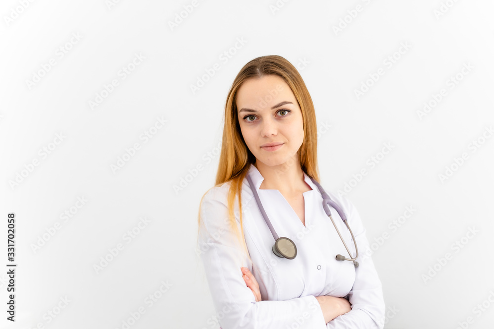Ultrasound sensor of modern ultrasonic scanner in young woman doctor's hands preparing for a device scan. Helthcare concept Ultrasound sensor of modern ultrasonic scanner in young woman doctor's hands preparing for a device scan. Helthcare concept