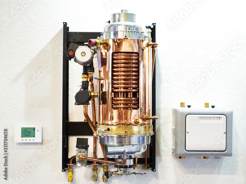 Integrated copper tubular heat exchanger