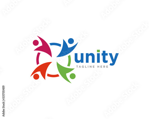 Community Logo Icon Design Vector