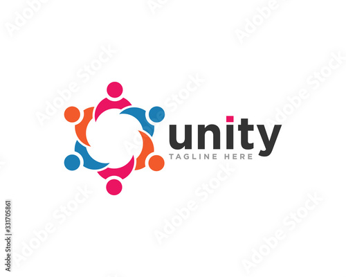 Community Logo Icon Design Vector