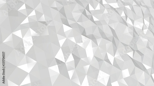 triangles low poly background . white halftone grey gray romantic сolors, beautiful for wedding invitations and baby show holidays. render wallpaper glamorous shine luxury texture