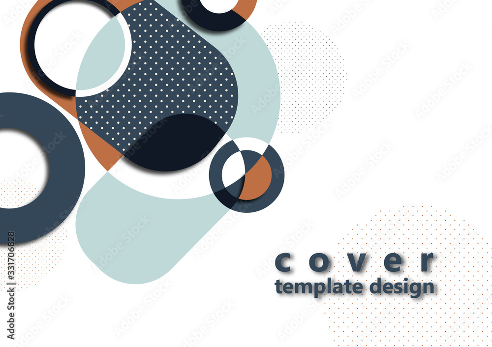 Abstract color geometric shapes. Modern design background. Business presentation design template, cover, brochure, flyer, web banner.