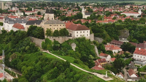 Castle of Veszprem with cloudy sky
