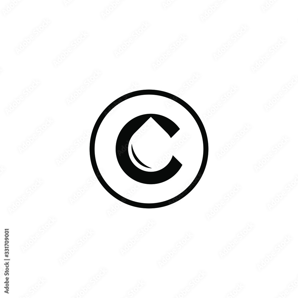letter C logo icon template
