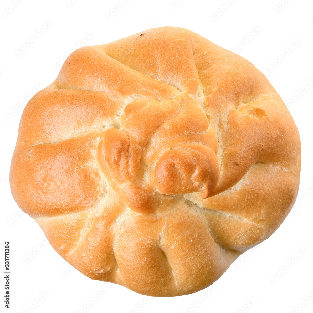 sweet bun with filling isolated sweet bun with filling isolated