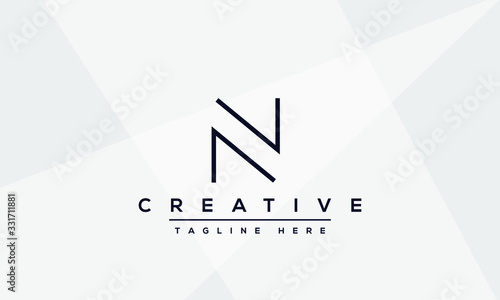 Modern creative N Logo Design and template. NN icon initial Based Monogram and Letters in vector. photo