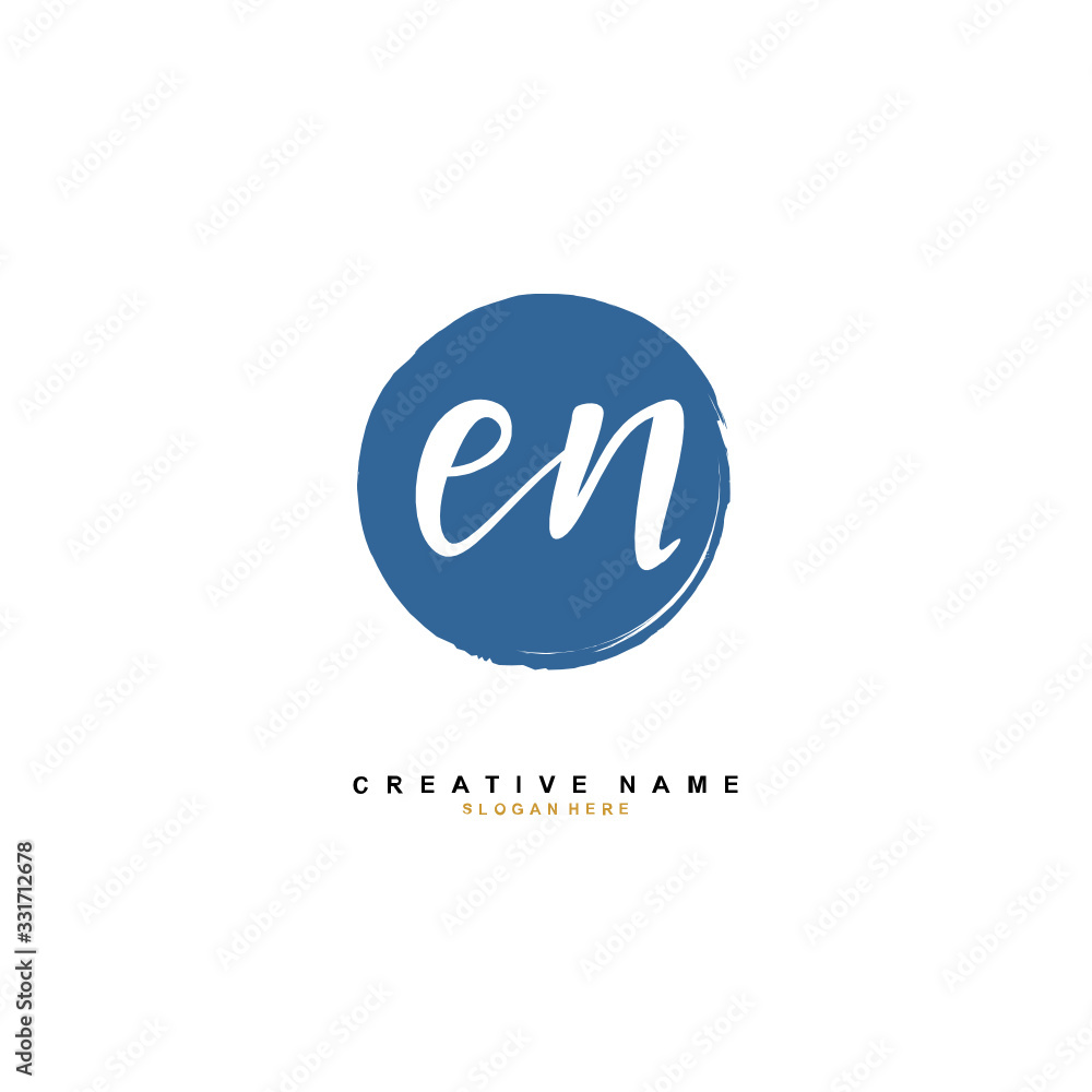 E N EN Initial logo template vector. Letter logo concept E N EN Initial logo template vector. Letter logo concept