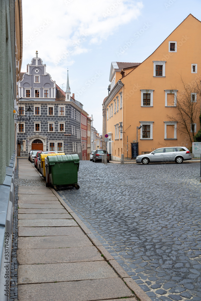 Leere Straßen in Görlitz in Sachsen auf Grund von Corona-Virus