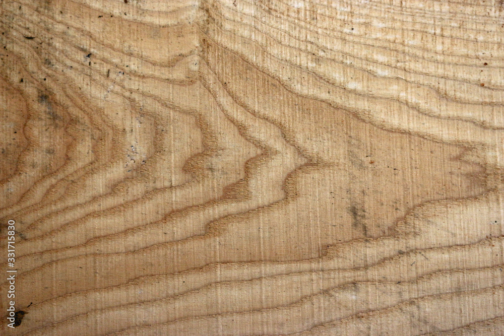 Naklejka premium Ash tree sawn timber plank