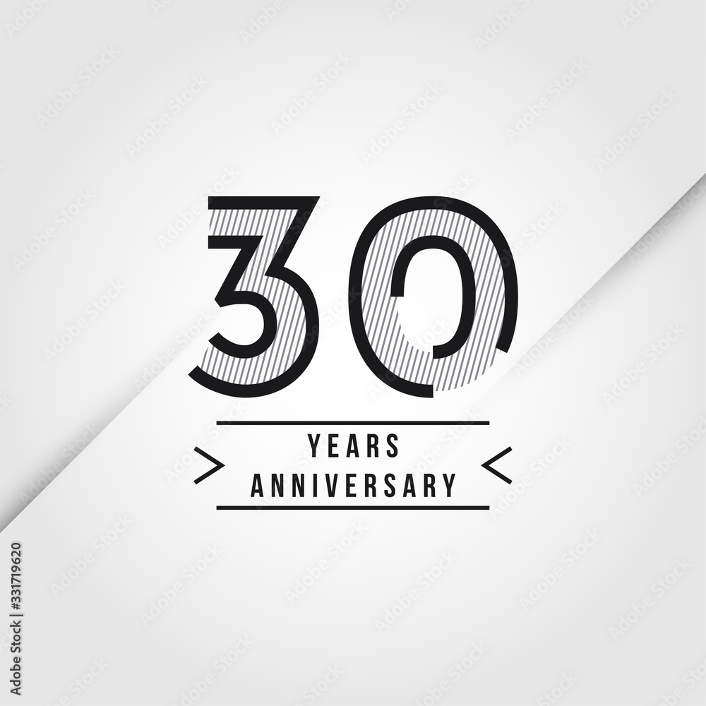 30 Years Anniversary Vector Illustration Template Design 30 Years Anniversary Vector Illustration Template Design