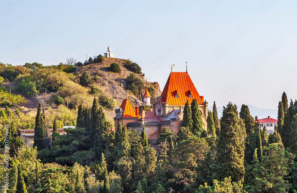Palace of Princess Gagarina. Utes cliff. Crimea Palace of Princess Gagarina. Utes cliff. Crimea