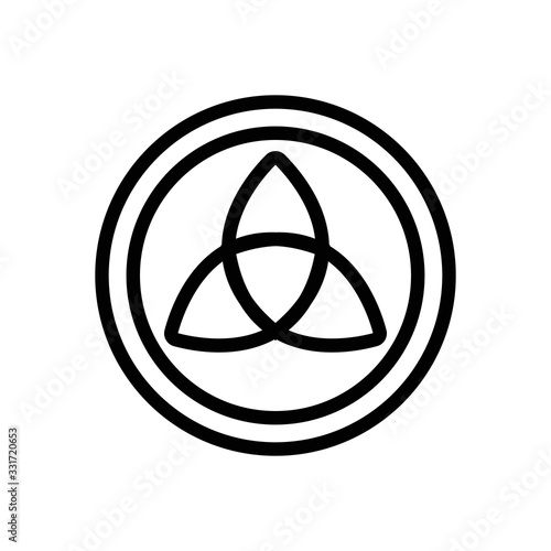 the sign of the mystic icon vector. the sign of the mystic sign. isolated contour symbol illustration
