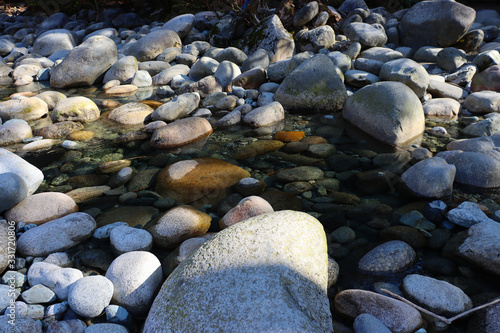 stones in water © Kaitlynn
