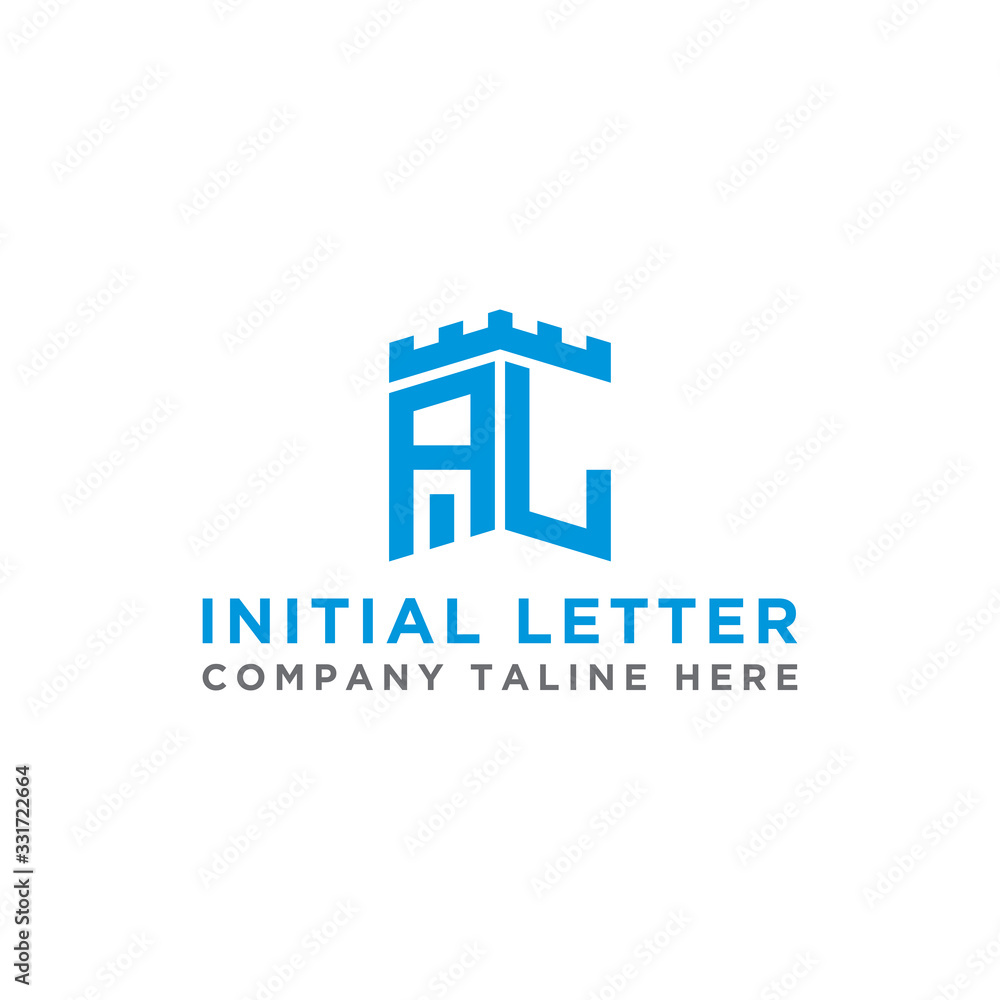 Inspiring logo design Set, for companies from the initial letters of the AL logo icon. -Vectors