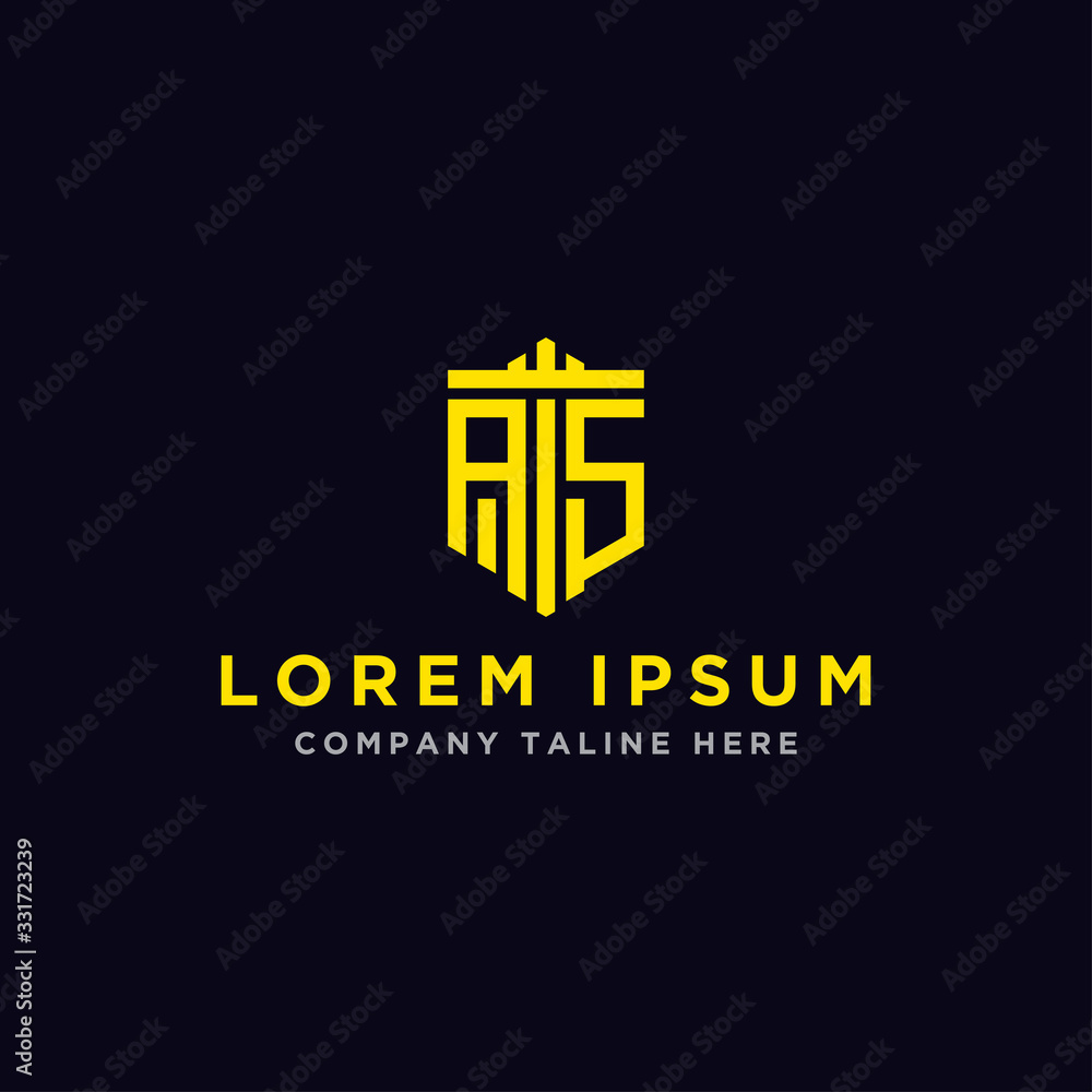 Inspiring logo design Set, for companies from the initial letters of the AS logo icon. -Vectors Inspiring logo design Set, for companies from the initial letters of the AS logo icon. -Vectors