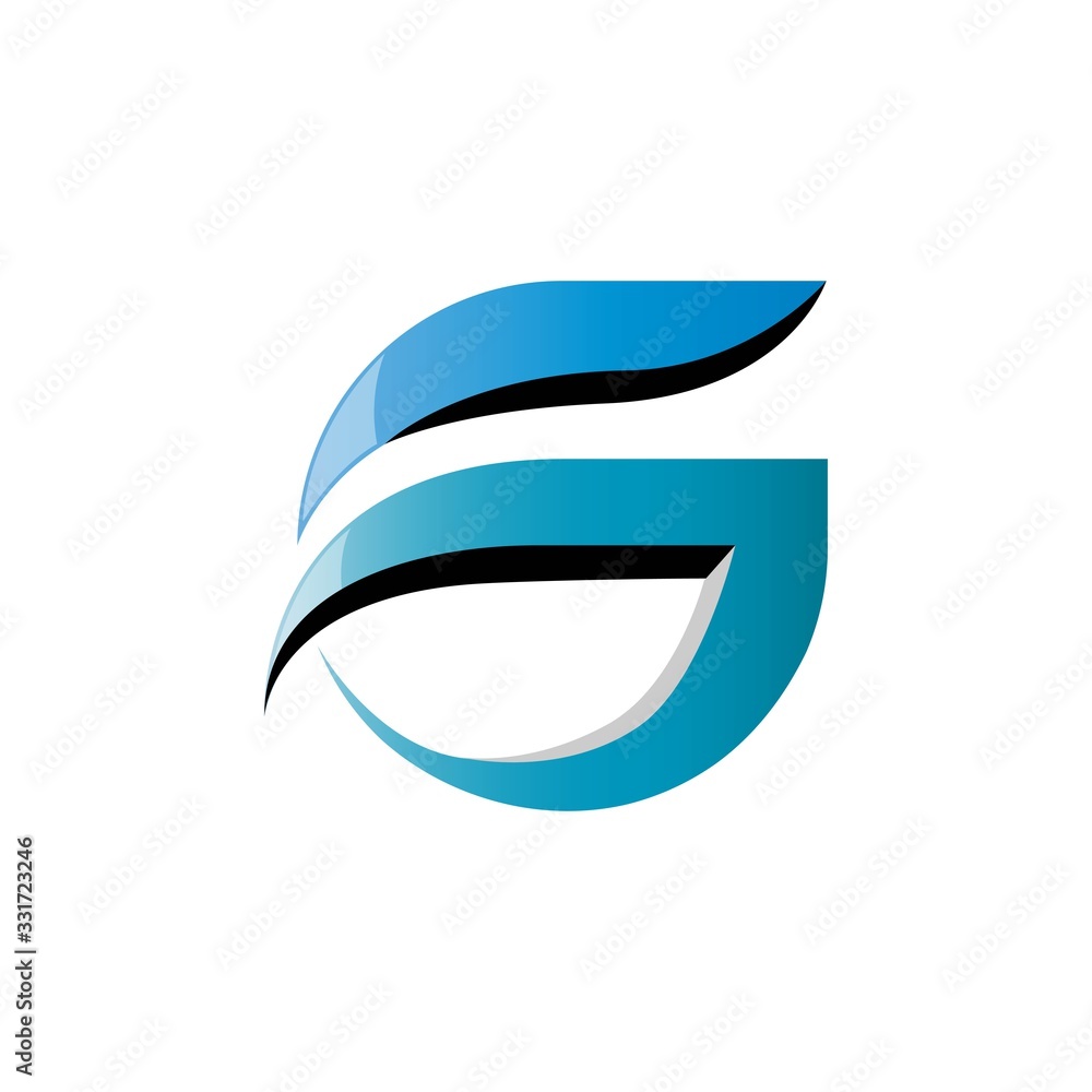 Obraz premium G letter logo