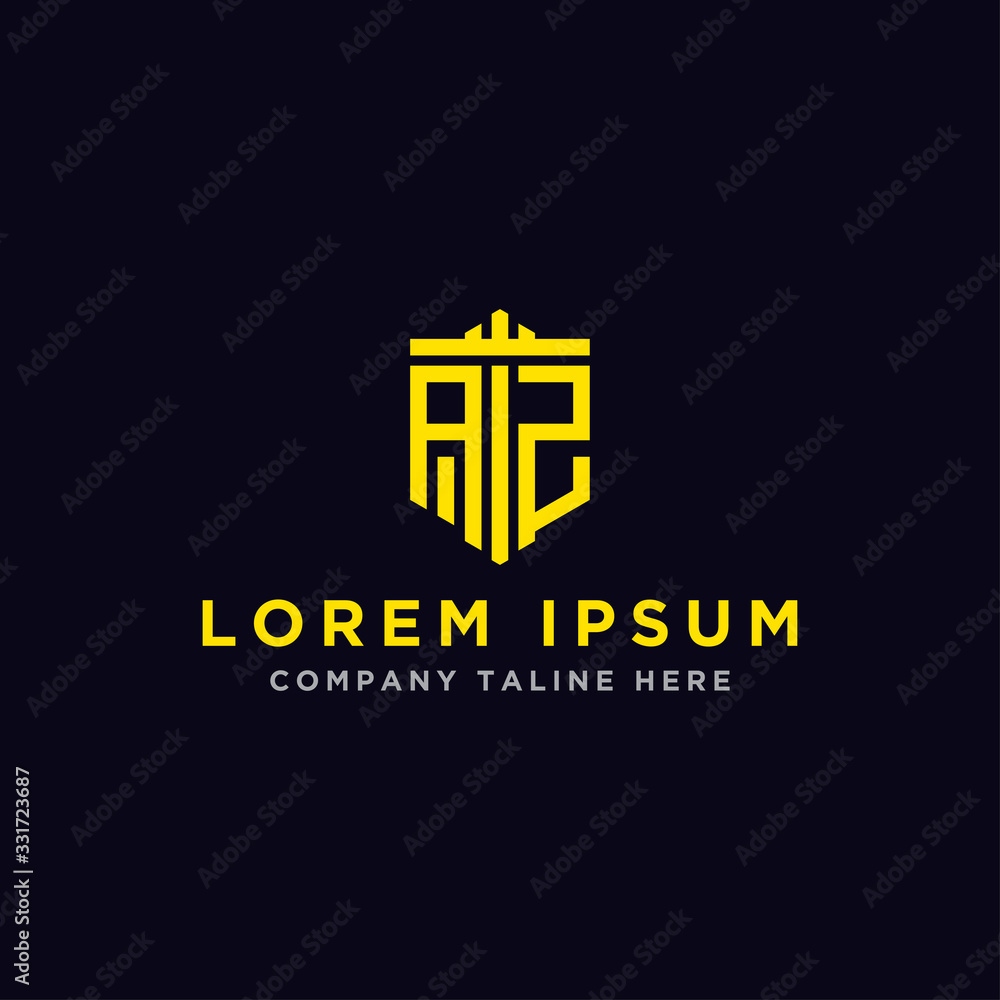 Inspiring logo design Set, for companies from the initial letters of the AZ logo icon. -Vectors Inspiring logo design Set, for companies from the initial letters of the AZ logo icon. -Vectors