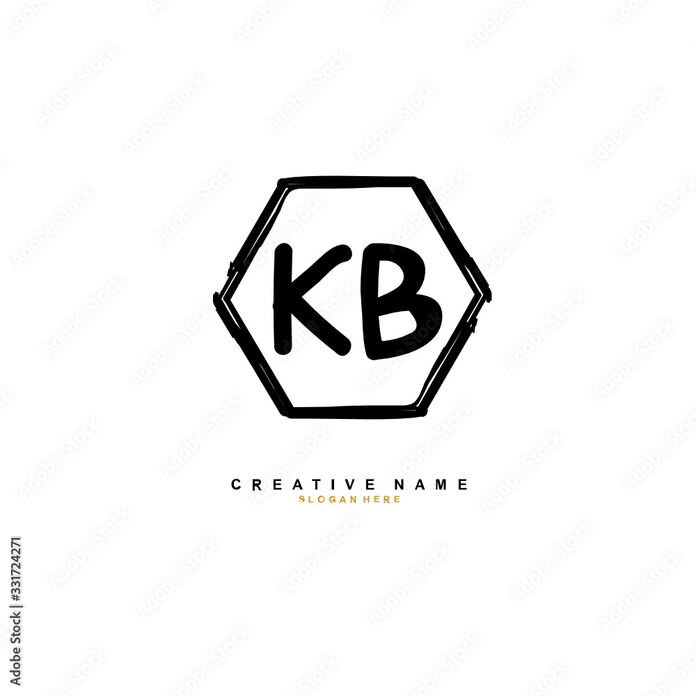 K B KB Initial logo template vector. Letter logo concept K B KB Initial logo template vector. Letter logo concept