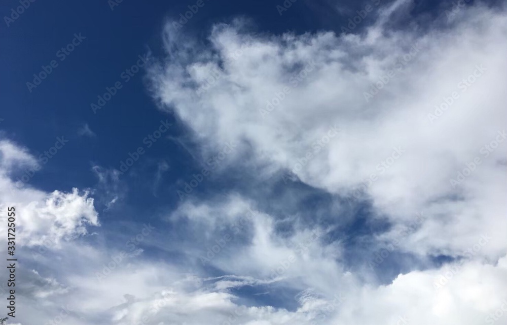 blue sky with clouds